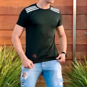 Camisa Masculina Lisa em malha Cacharrel para revenda no atacado