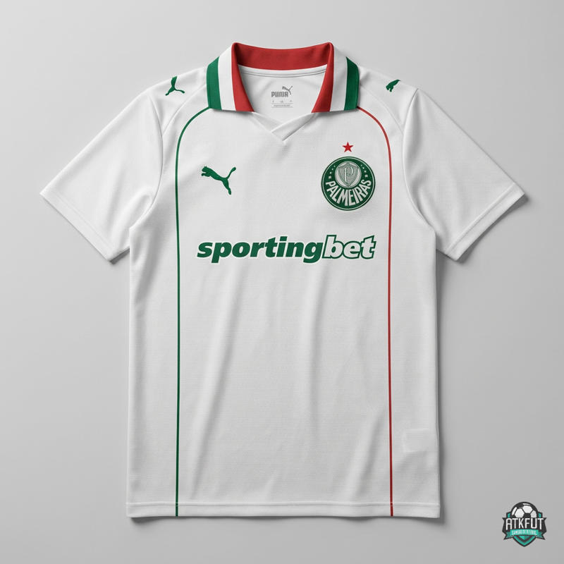 Camisa Palmeiras Reserva 26-27 Torcedor frontal para revenda no atacado
