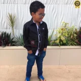 Camisa Social Infantil Manga Longa em atacado para revenda no