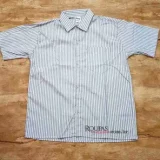 Camisa Social Listrada Manga Curta para Atacado revenda no