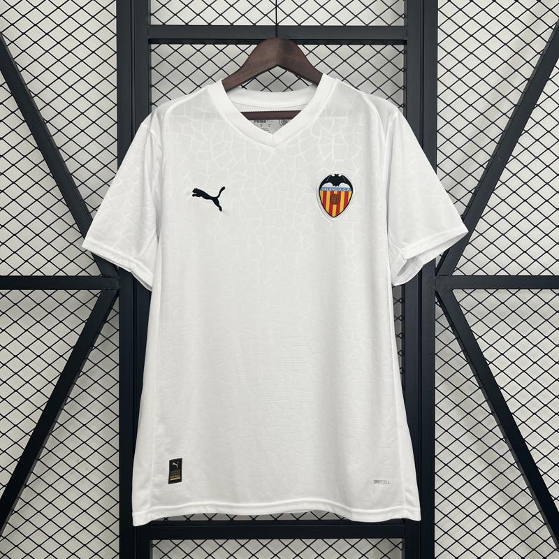 Camisa Valencia Titular 25-26 Torcedor frontal para revenda no atacado
