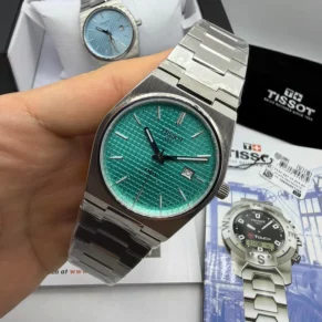 Relógio Tissot PRX em aço 904L e vidro safira para revenda no atacado